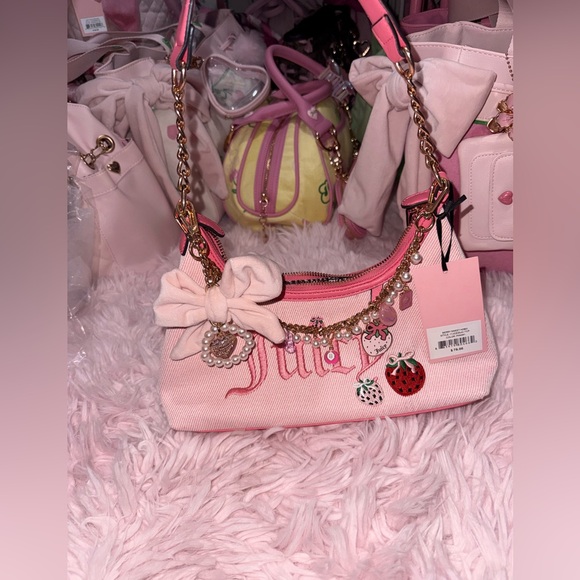 Juicy Couture Berry Sweet Hobo Purse - Picture 2 of 11